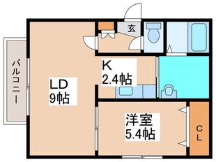 Calore栄町の物件間取画像